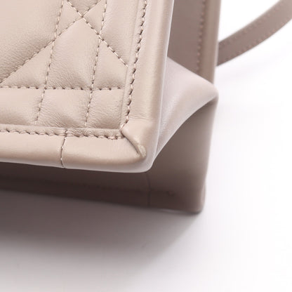 BOOK TOTE ブックトート スモール マクロカナージュ 2WAY ハンドバッグ レザー グレーベージュ クリスチャンディオール バッグ Christian Dior