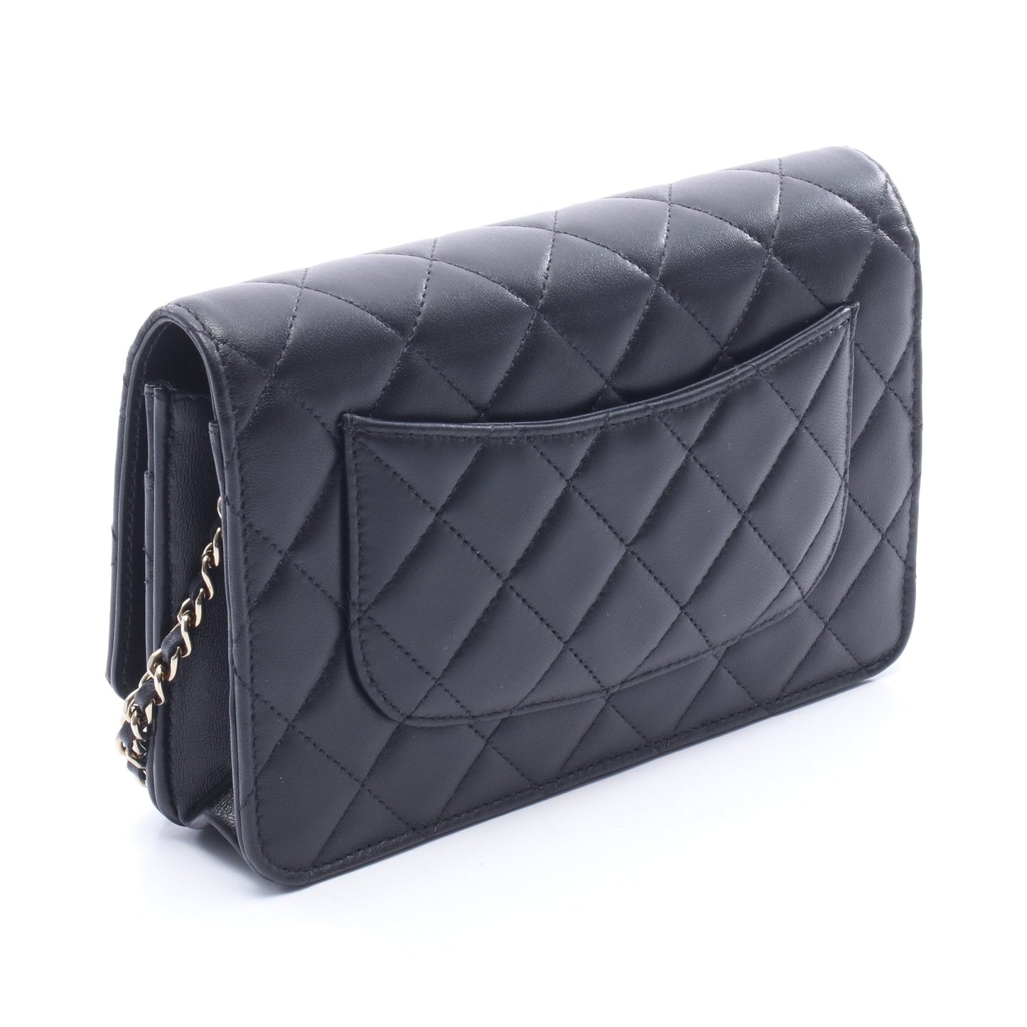 マトラッセ チェーンウォレット ラムスキン ブラック ゴールド金具 シャネル バッグ CHANEL