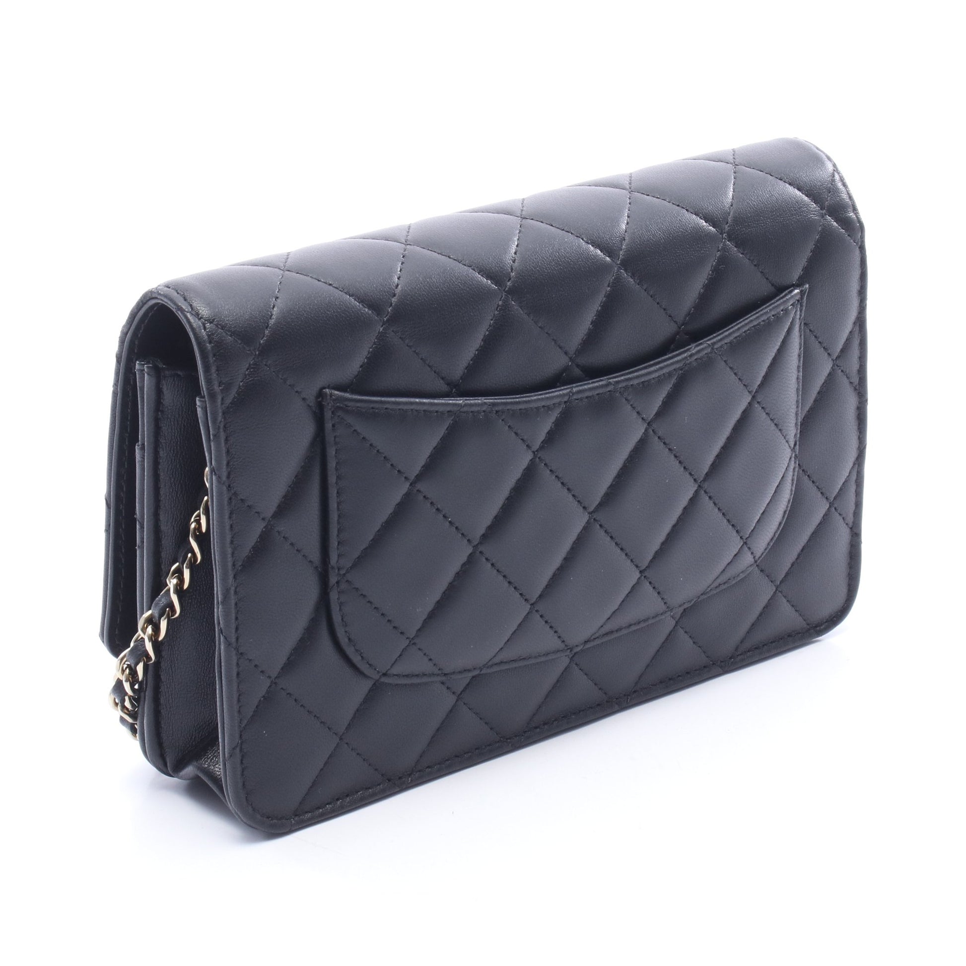マトラッセ チェーンウォレット ラムスキン ブラック ゴールド金具 シャネル バッグ CHANEL