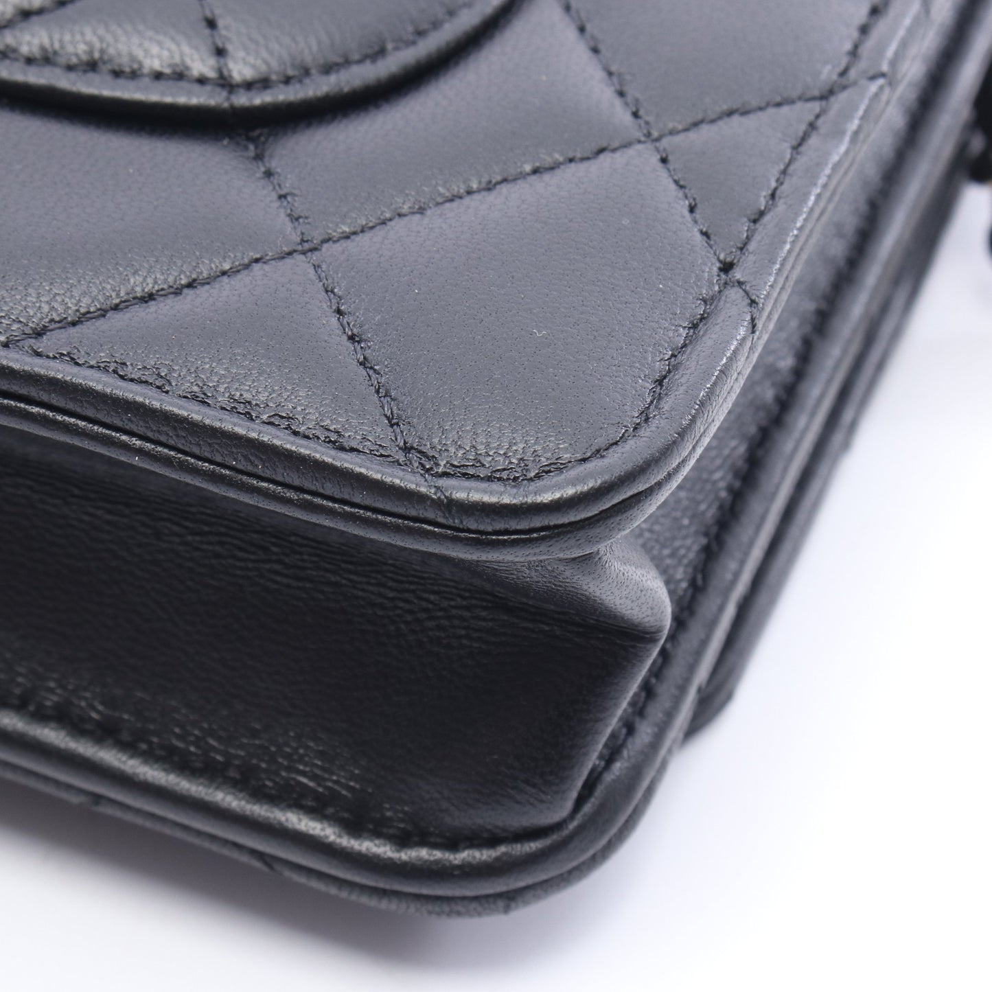 マトラッセ チェーンウォレット ラムスキン ブラック ゴールド金具 シャネル バッグ CHANEL
