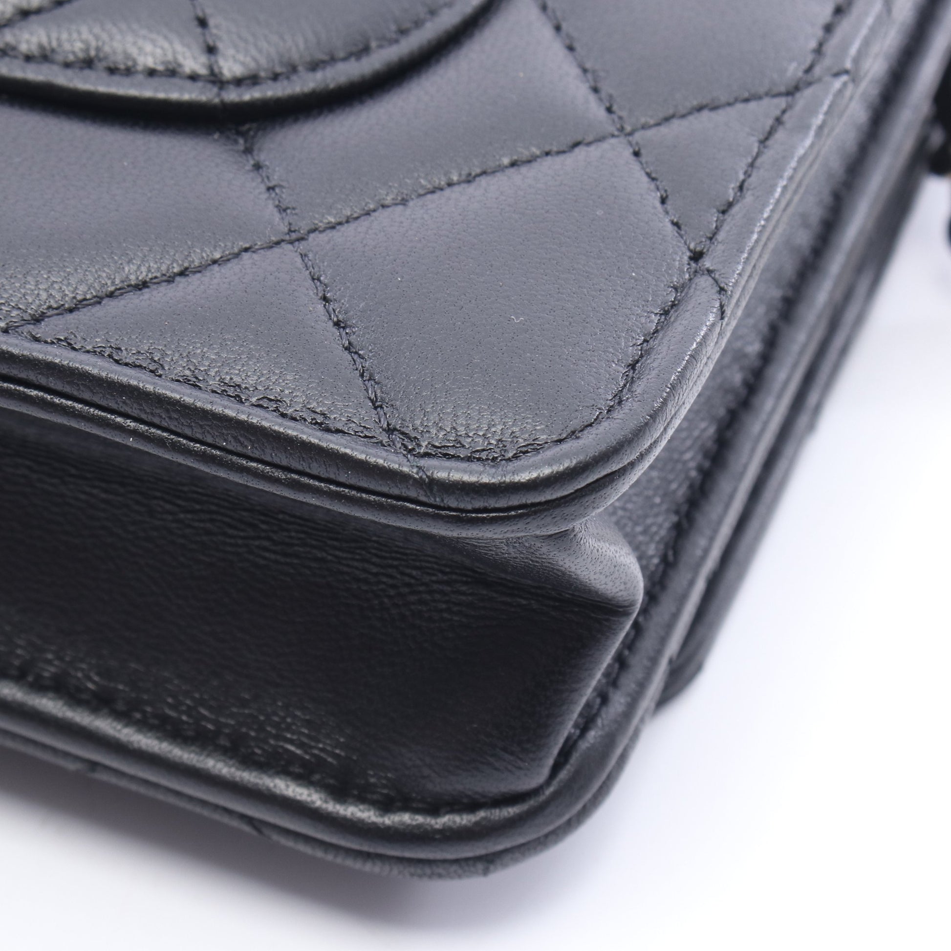 マトラッセ チェーンウォレット ラムスキン ブラック ゴールド金具 シャネル バッグ CHANEL