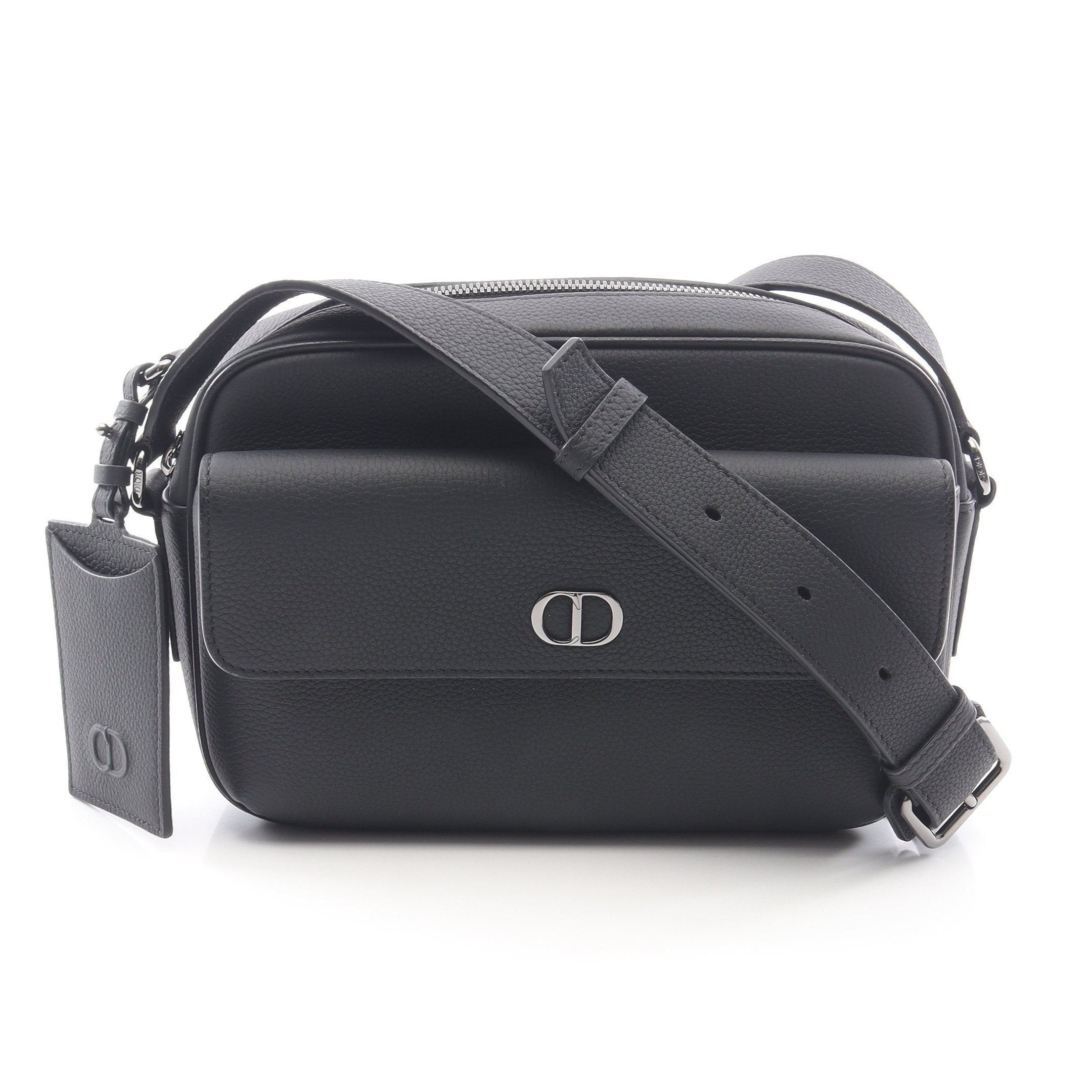 ディオール ショルダーバッグ レザー ブラック Dior - ディオール Dior SADDLE サドル オブリーク ショルダーバッグ