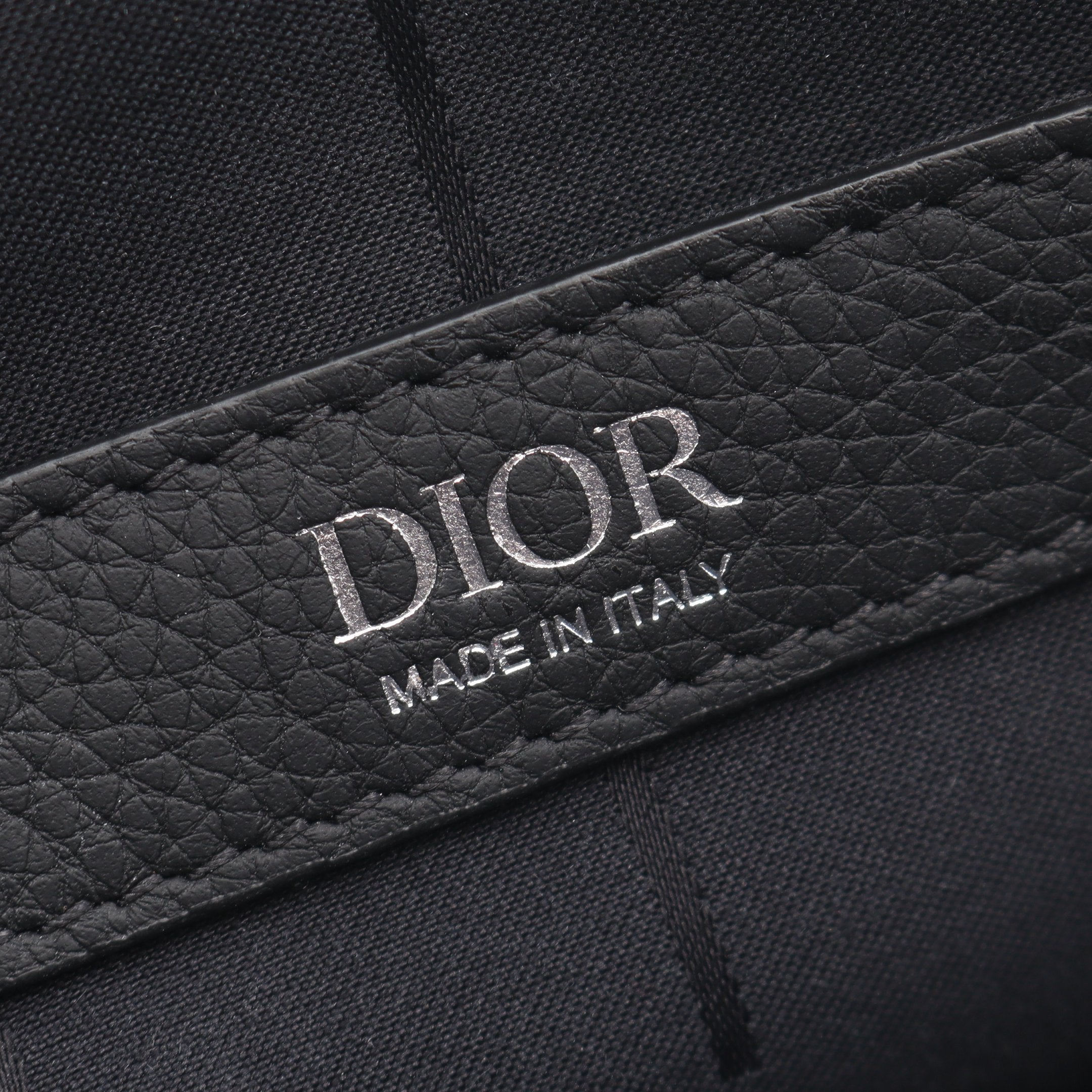 本物 クリスチャン ディオール Christian Dior レザー ショルダーバッグ ポシェット ブラック バッグ 中古 CD Icon ショルダーバッグ レザー ブラック クリスチャンディオール