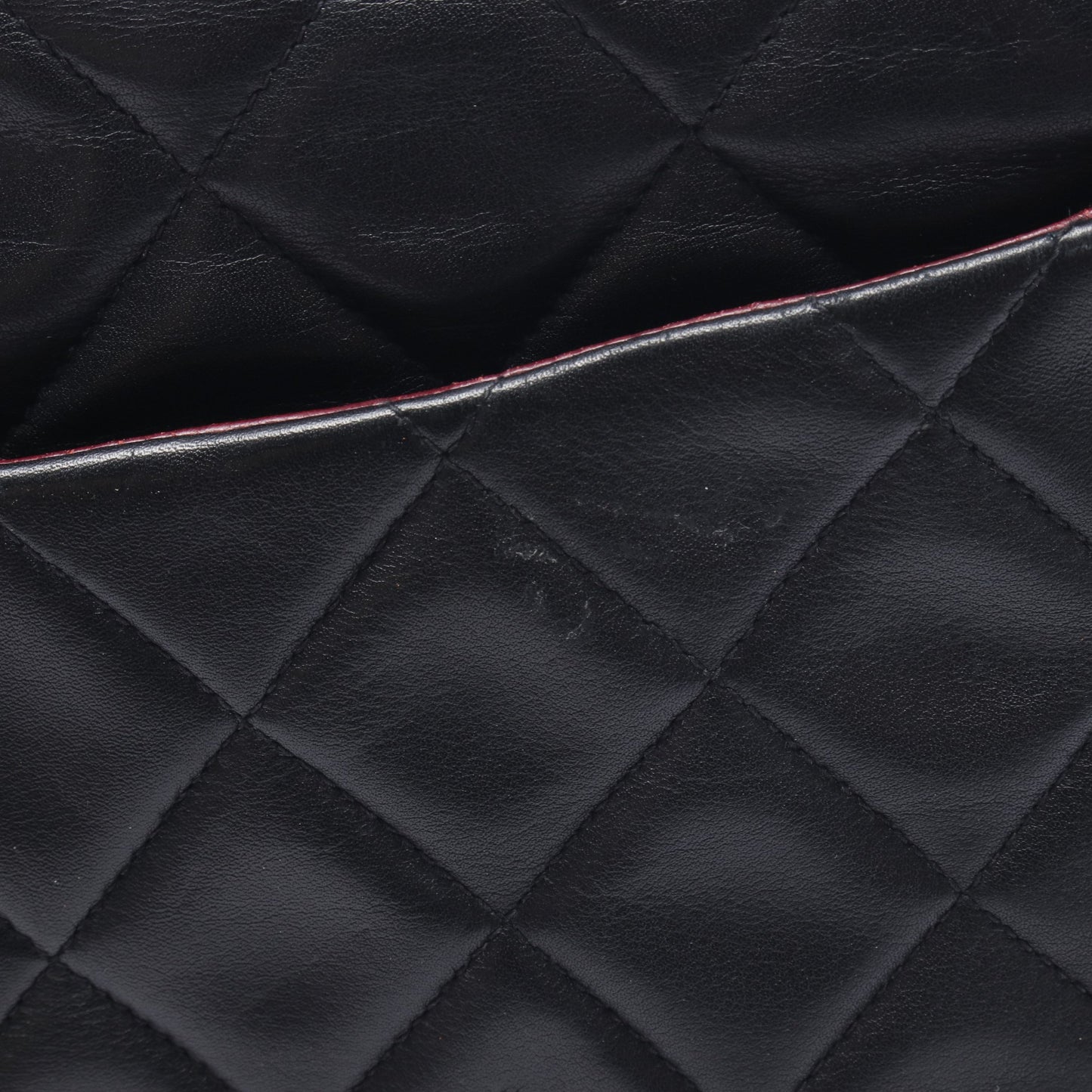 デカマトラッセ34 シングルフラップ Wチェーンショルダーバッグ ラムスキン ブラック ゴールド金具 シャネル バッグ CHANEL