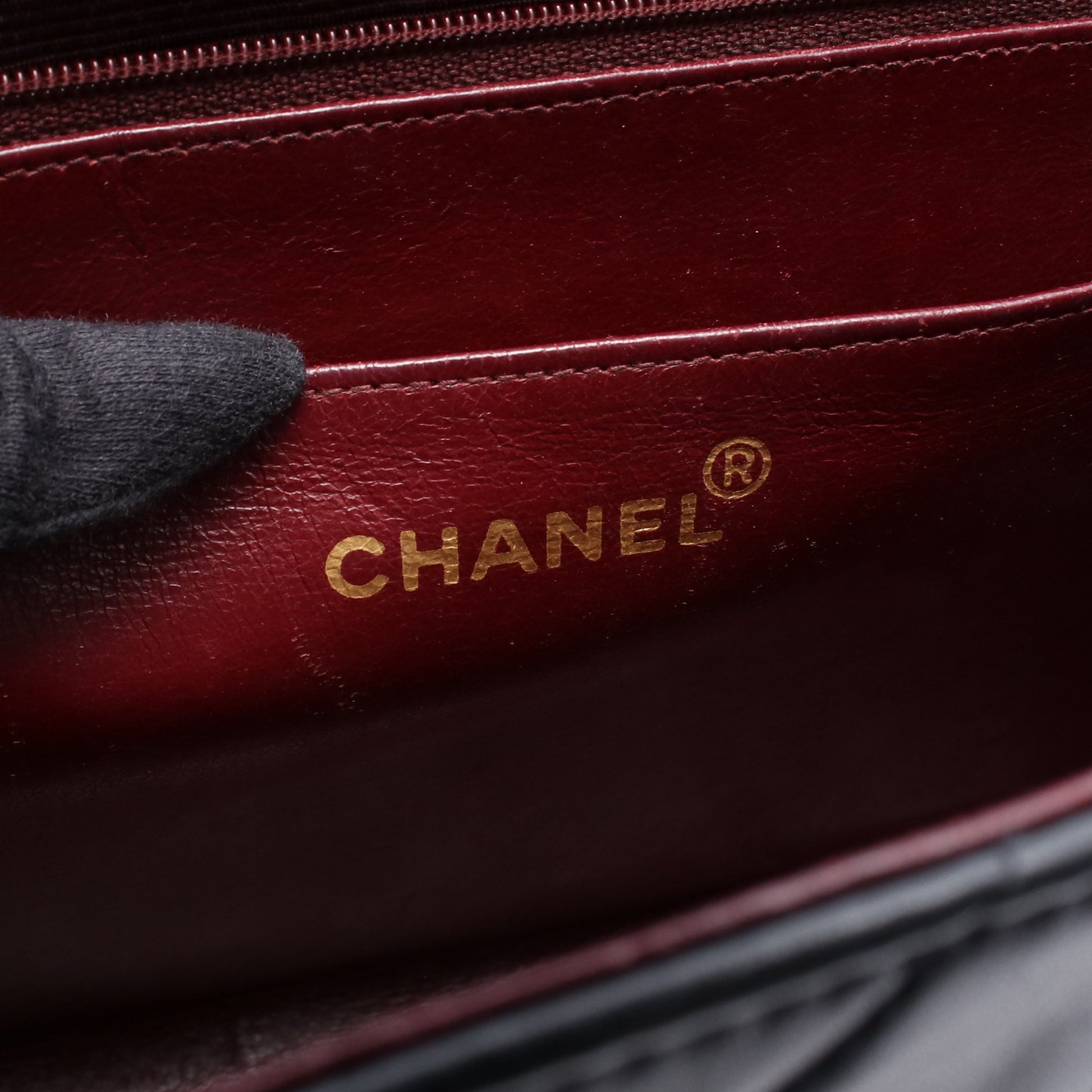 デカマトラッセ34 シングルフラップ Wチェーンショルダーバッグ ラムスキン ブラック ゴールド金具 シャネル バッグ CHANEL