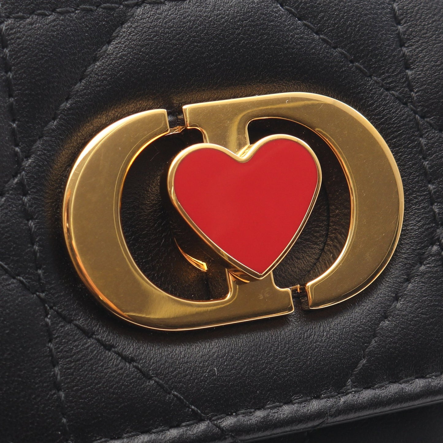 MISS CARO チェーンショルダーバッグ レザー ブラック クリスチャンディオール バッグ Christian Dior