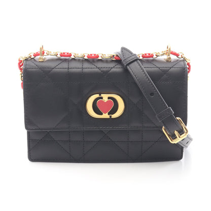 MISS CARO チェーンショルダーバッグ レザー ブラック クリスチャンディオール バッグ Christian Dior