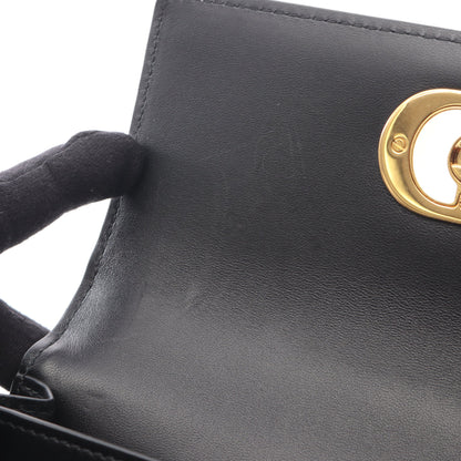 MISS CARO チェーンショルダーバッグ レザー ブラック クリスチャンディオール バッグ Christian Dior