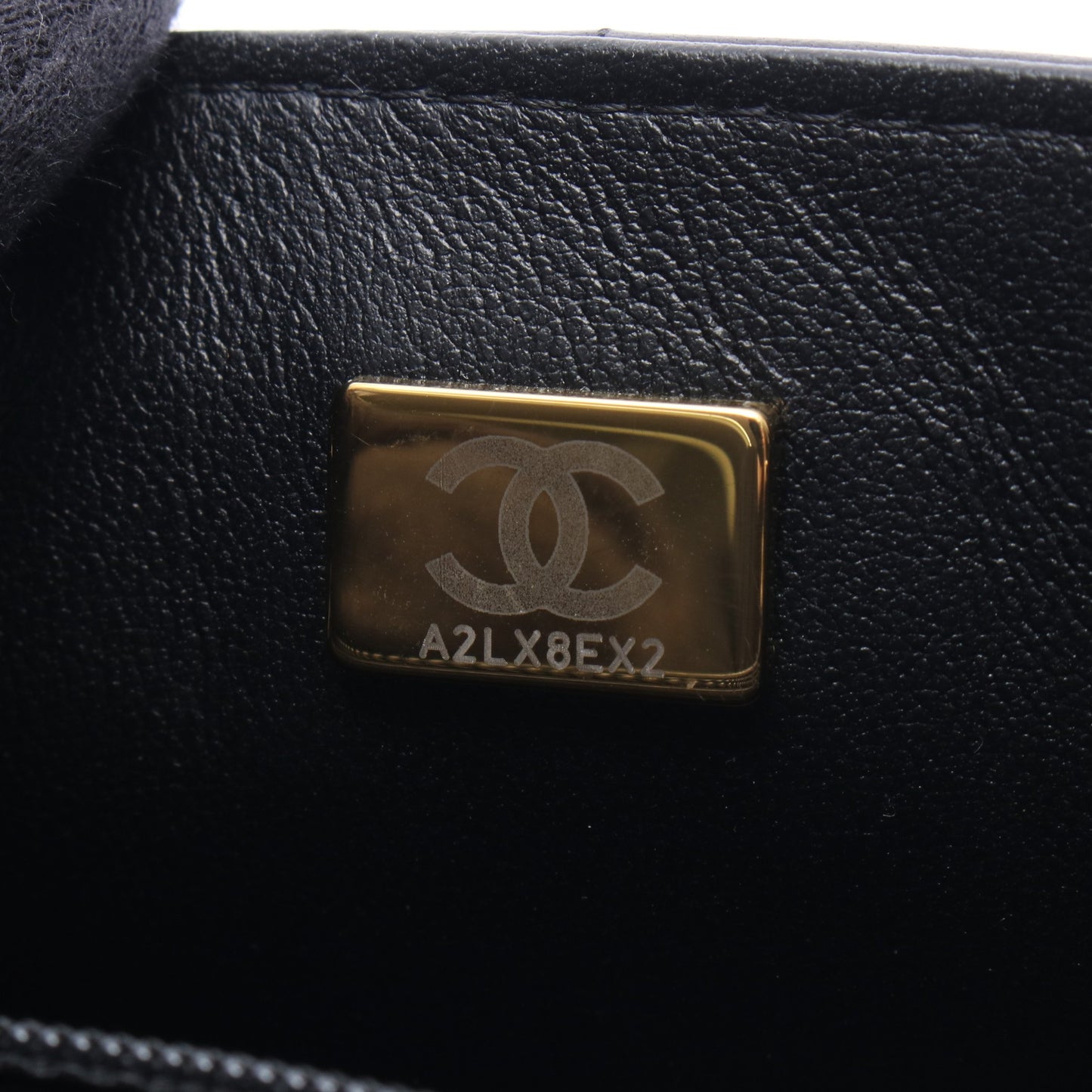 チョコバー ミニフラップ チェーンショルダーバッグ ラムスキン ブラック ゴールド金具 シャネル バッグ CHANEL