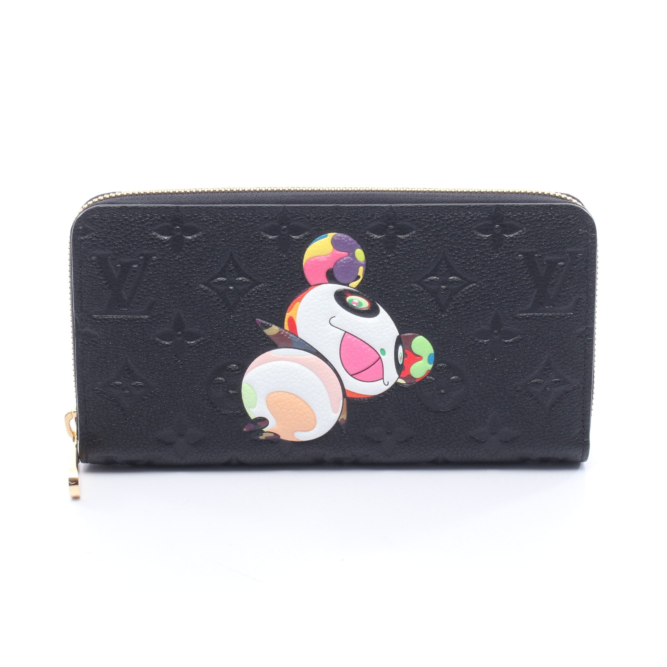 LV × TM ジッピーウォレット モノグラムアンプラントパンダ ラウンド