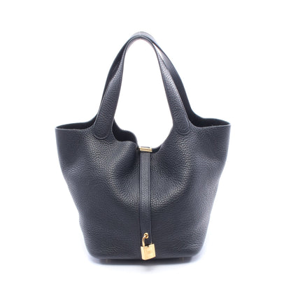 ピコタンロックMM ハンドバッグ トリヨンクレマンス ブラック ゴールド金具 U刻印 エルメス バッグ HERMES
