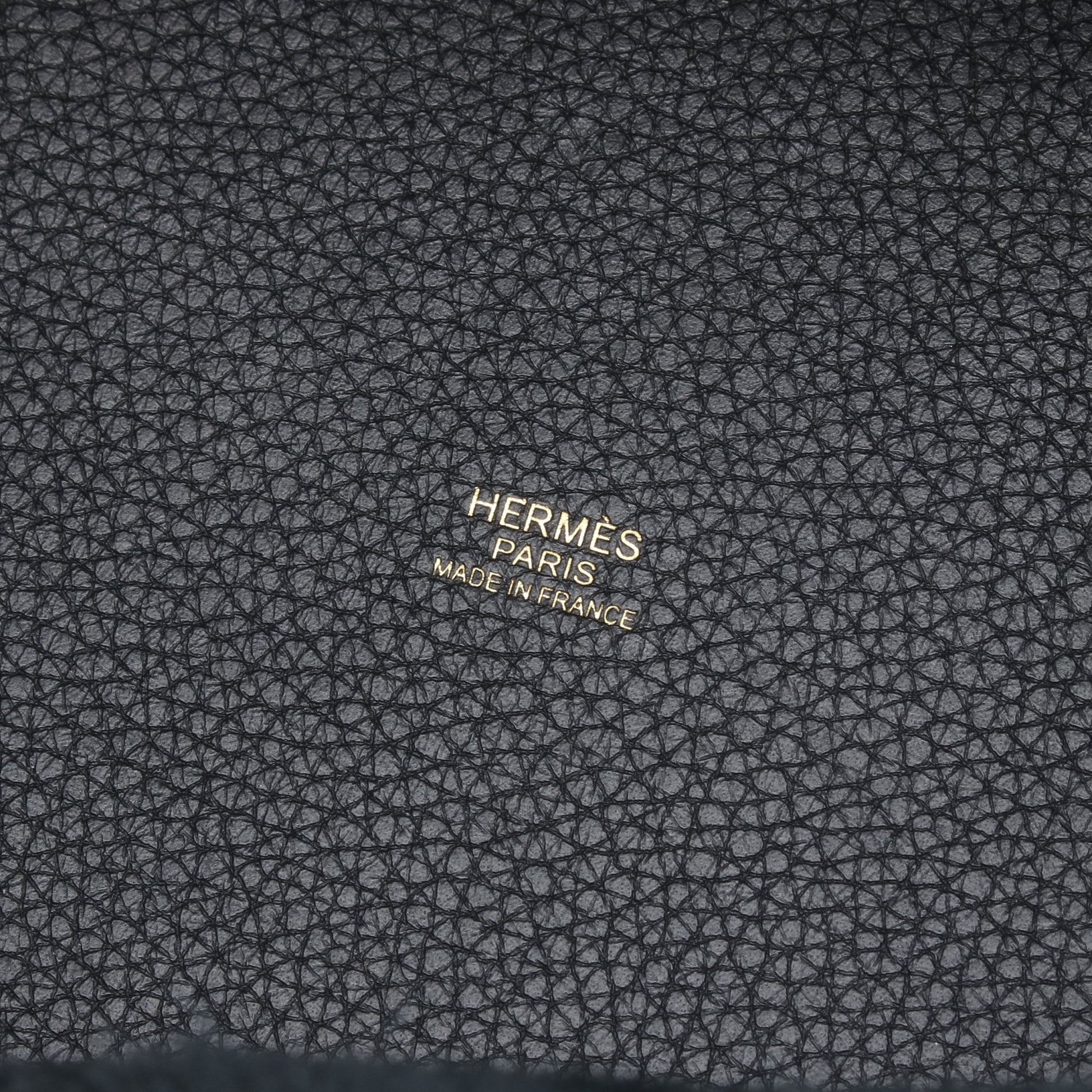ピコタンロックMM ハンドバッグ トリヨンクレマンス ブラック ゴールド金具 U刻印 エルメス バッグ HERMES
