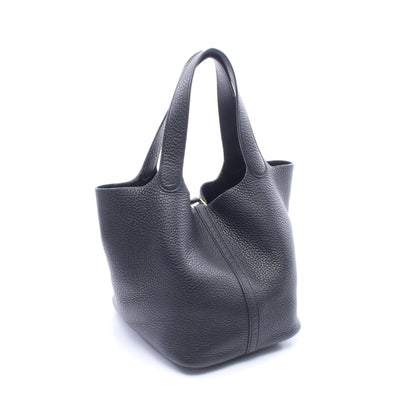 ピコタンロックMM ハンドバッグ トリヨンクレマンス ブラック ゴールド金具 U刻印 エルメス バッグ HERMES