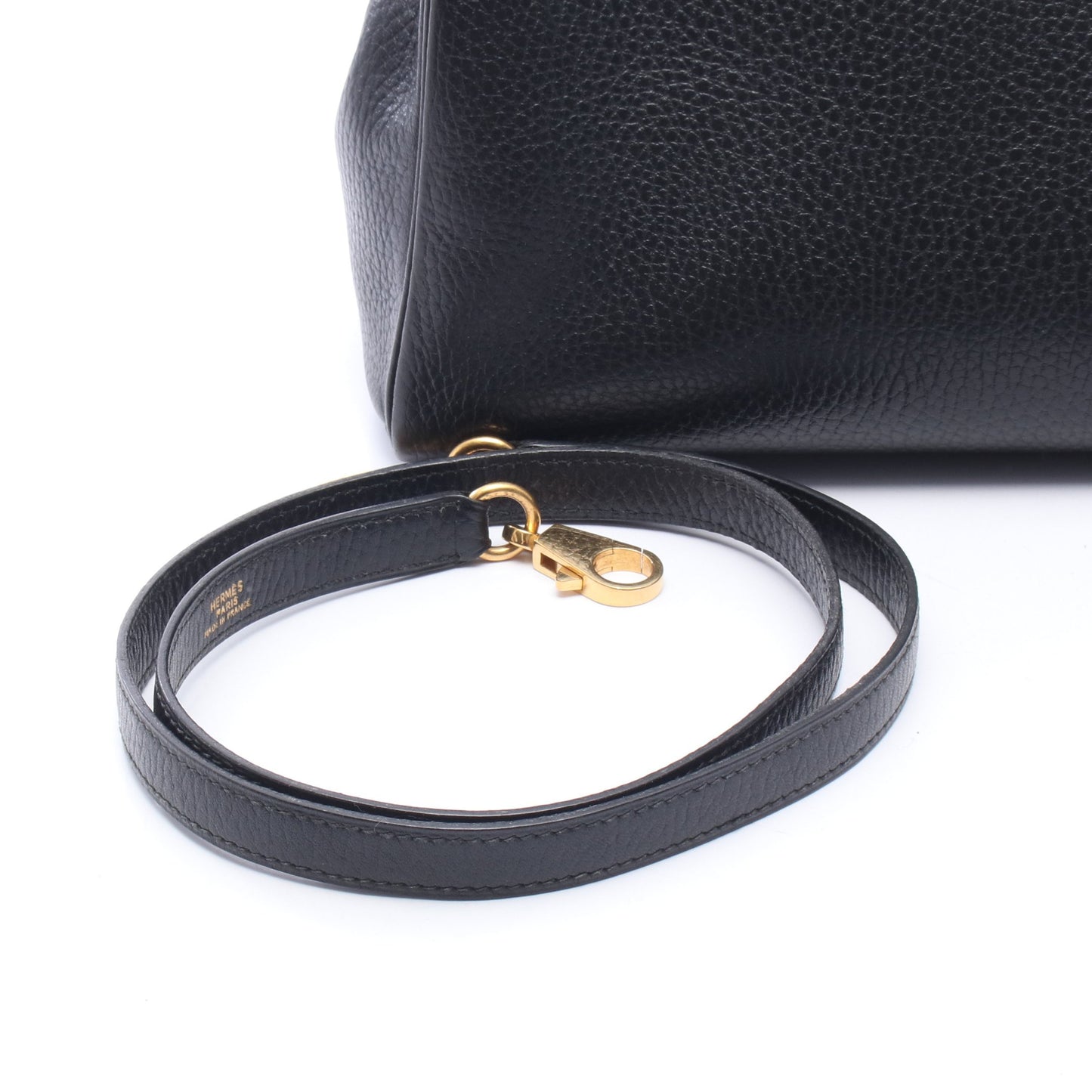 ケリー32 内縫い 2WAY ハンドバッグ アルデンヌ ブラック ゴールド金具 ○V刻印 エルメス バッグ HERMES