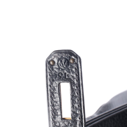 ケリー32 内縫い 2WAY ハンドバッグ アルデンヌ ブラック ゴールド金具 ○V刻印 エルメス バッグ HERMES