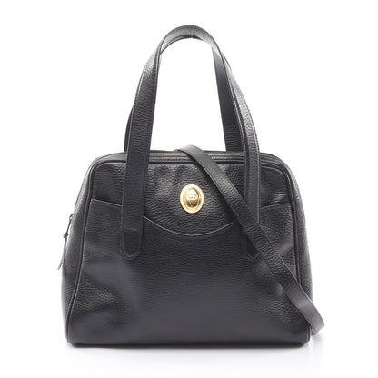CD金具 2WAY ハンドバッグ レザー ブラック クリスチャンディオール バッグ Christian Dior