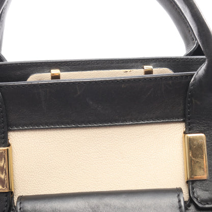 リトル アリス 2WAY ハンドバッグ レザー ライトベージュ ブラック クロエ バッグ Chloe