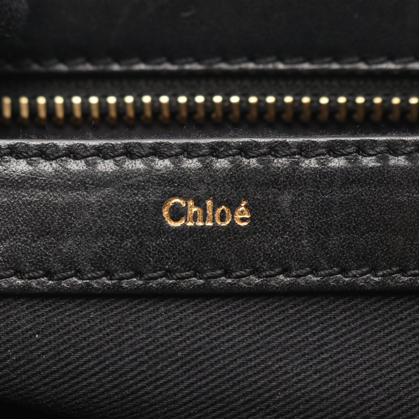 リトル アリス 2WAY ハンドバッグ レザー ライトベージュ ブラック クロエ バッグ Chloe