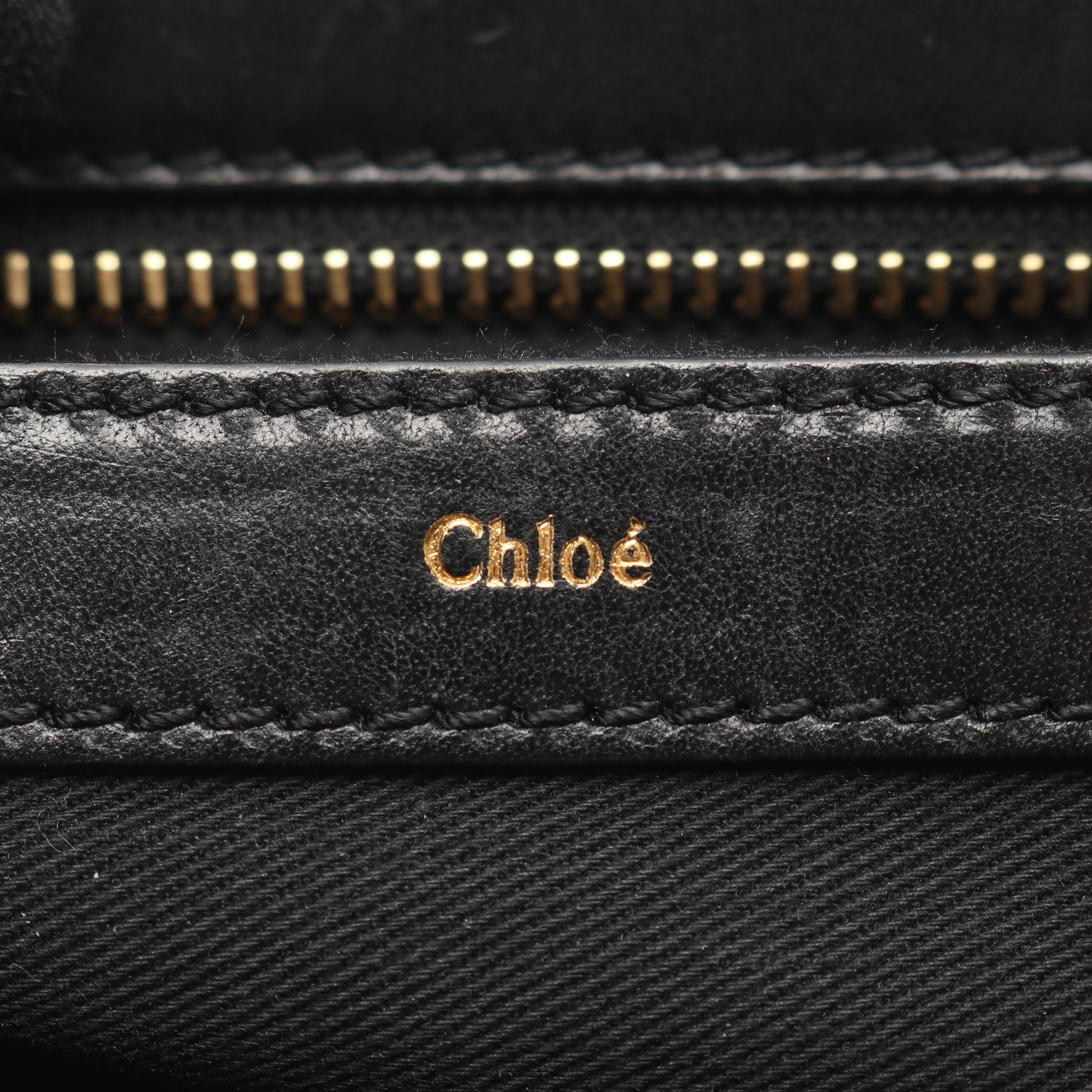 リトル アリス 2WAY ハンドバッグ レザー ライトベージュ ブラック クロエ バッグ Chloe