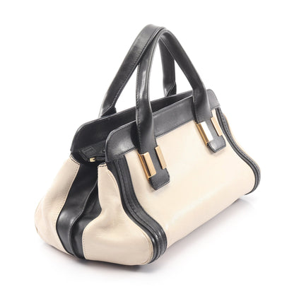 リトル アリス 2WAY ハンドバッグ レザー ライトベージュ ブラック クロエ バッグ Chloe