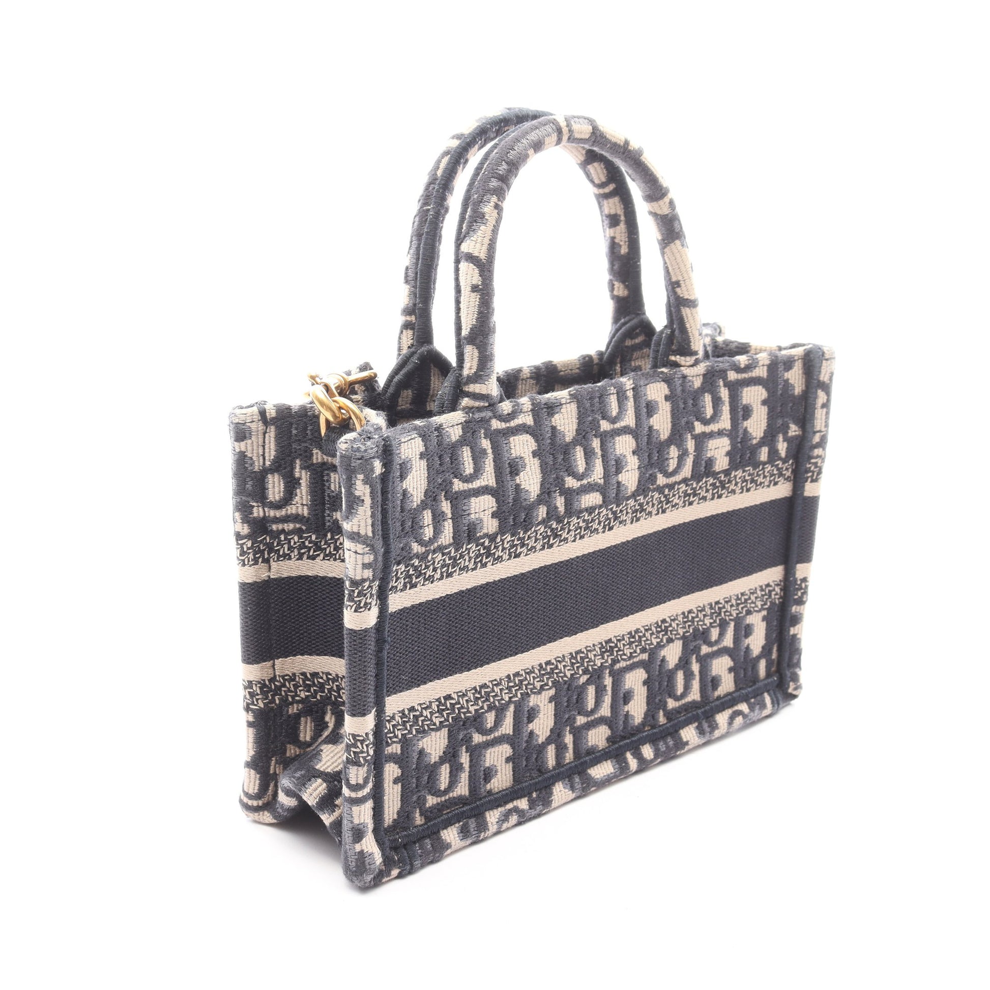 BOOK TOTE ブックトート ミニ 2WAY ハンドバッグ トートバッグ キャンバス ベージュ ネイビー クリスチャンディオール バッグ Christian Dior
