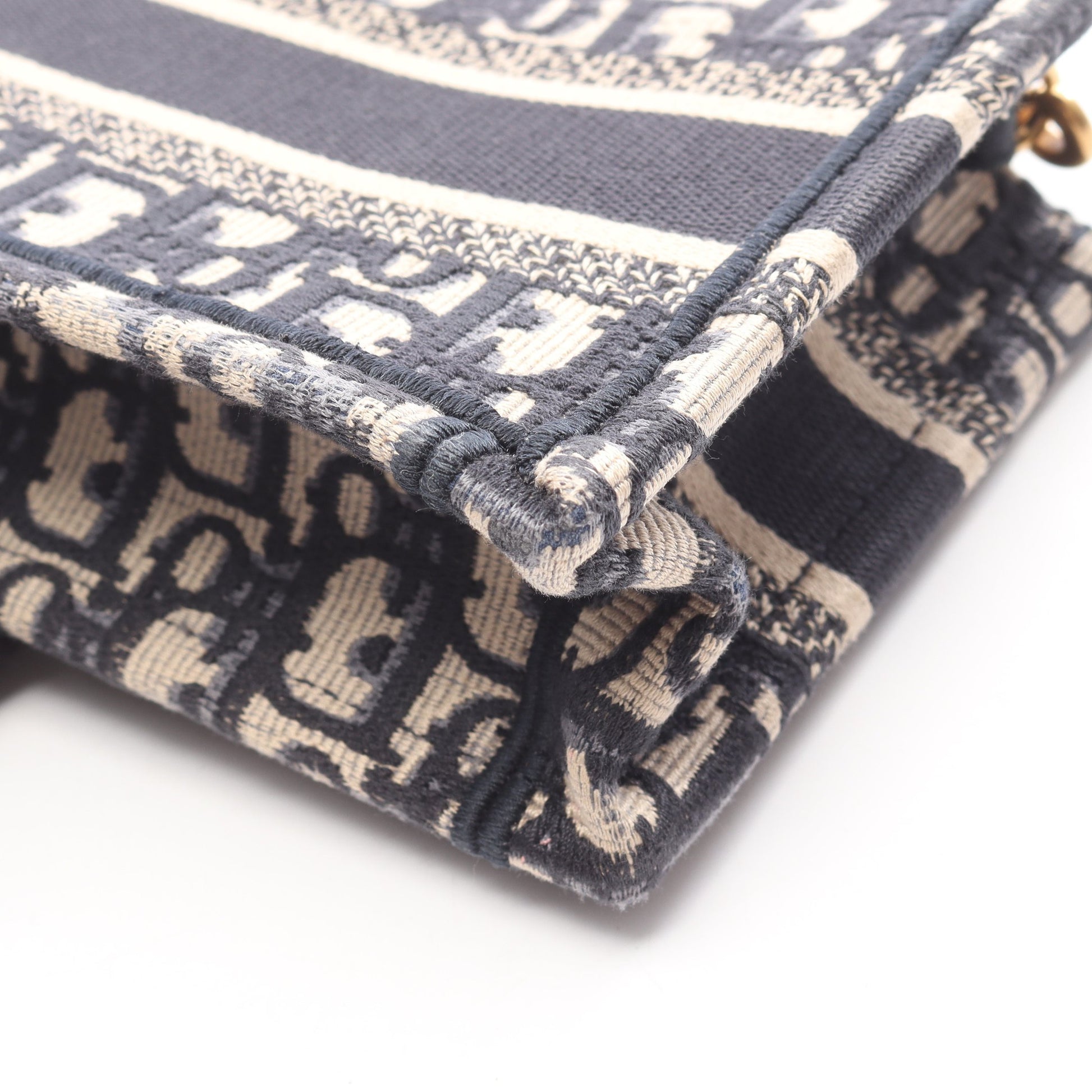 BOOK TOTE ブックトート ミニ 2WAY ハンドバッグ トートバッグ キャンバス ベージュ ネイビー クリスチャンディオール バッグ Christian Dior