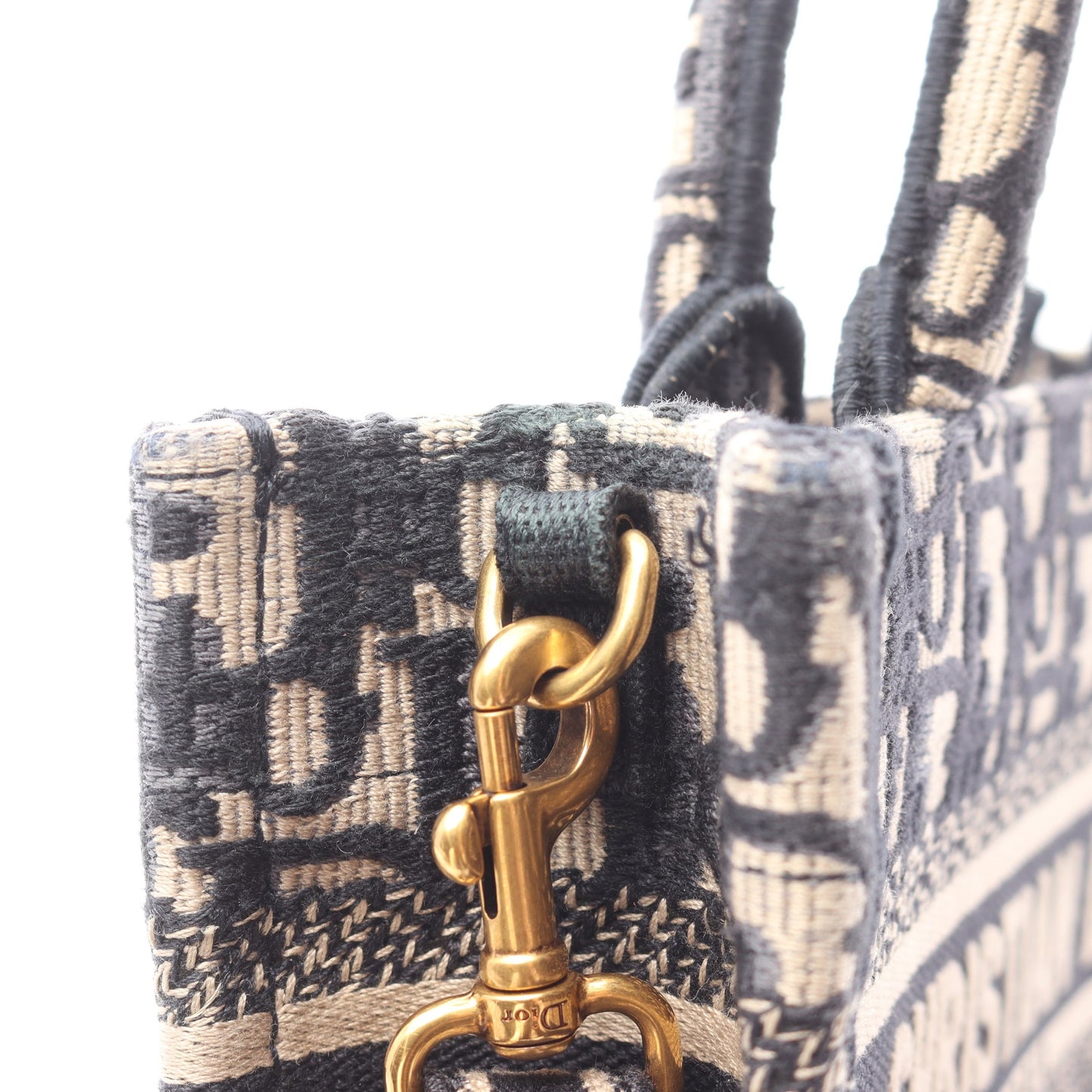 BOOK TOTE ブックトート ミニ 2WAY ハンドバッグ トートバッグ キャンバス ベージュ ネイビー クリスチャンディオール バッグ Christian Dior
