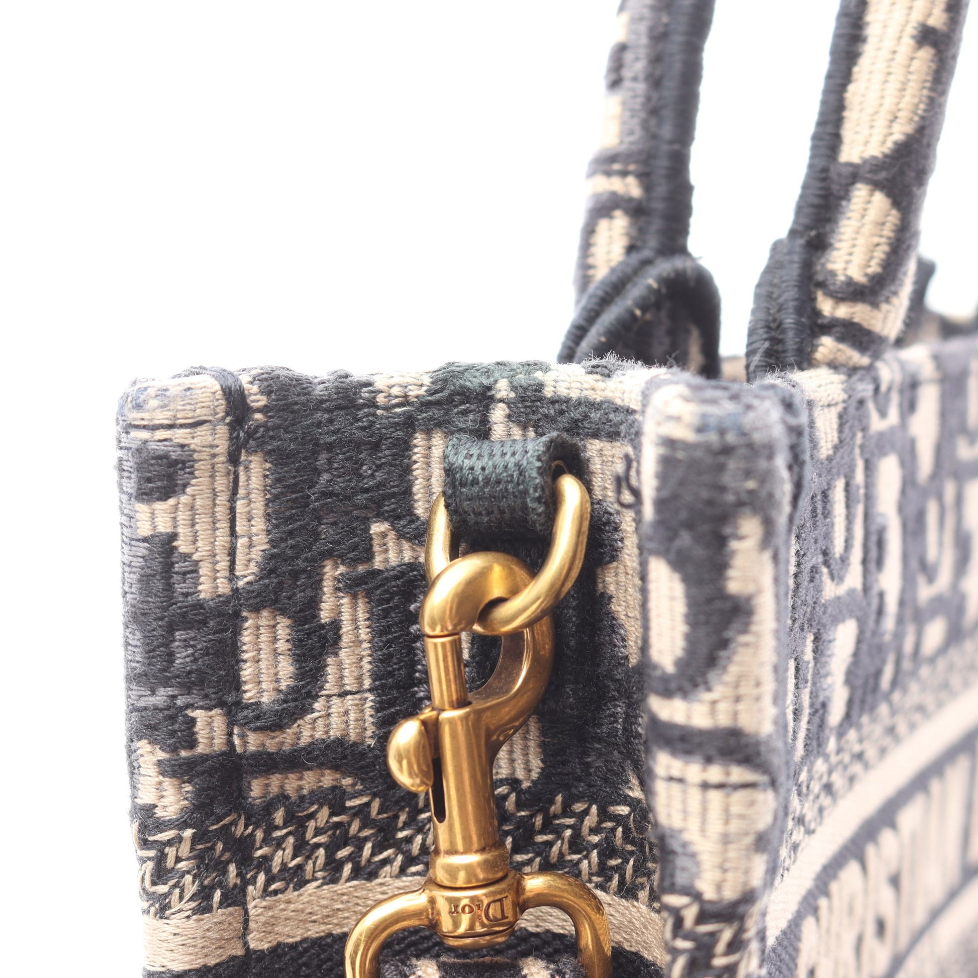 BOOK TOTE ブックトート ミニ 2WAY ハンドバッグ トートバッグ キャンバス ベージュ ネイビー クリスチャンディオール バッグ Christian Dior