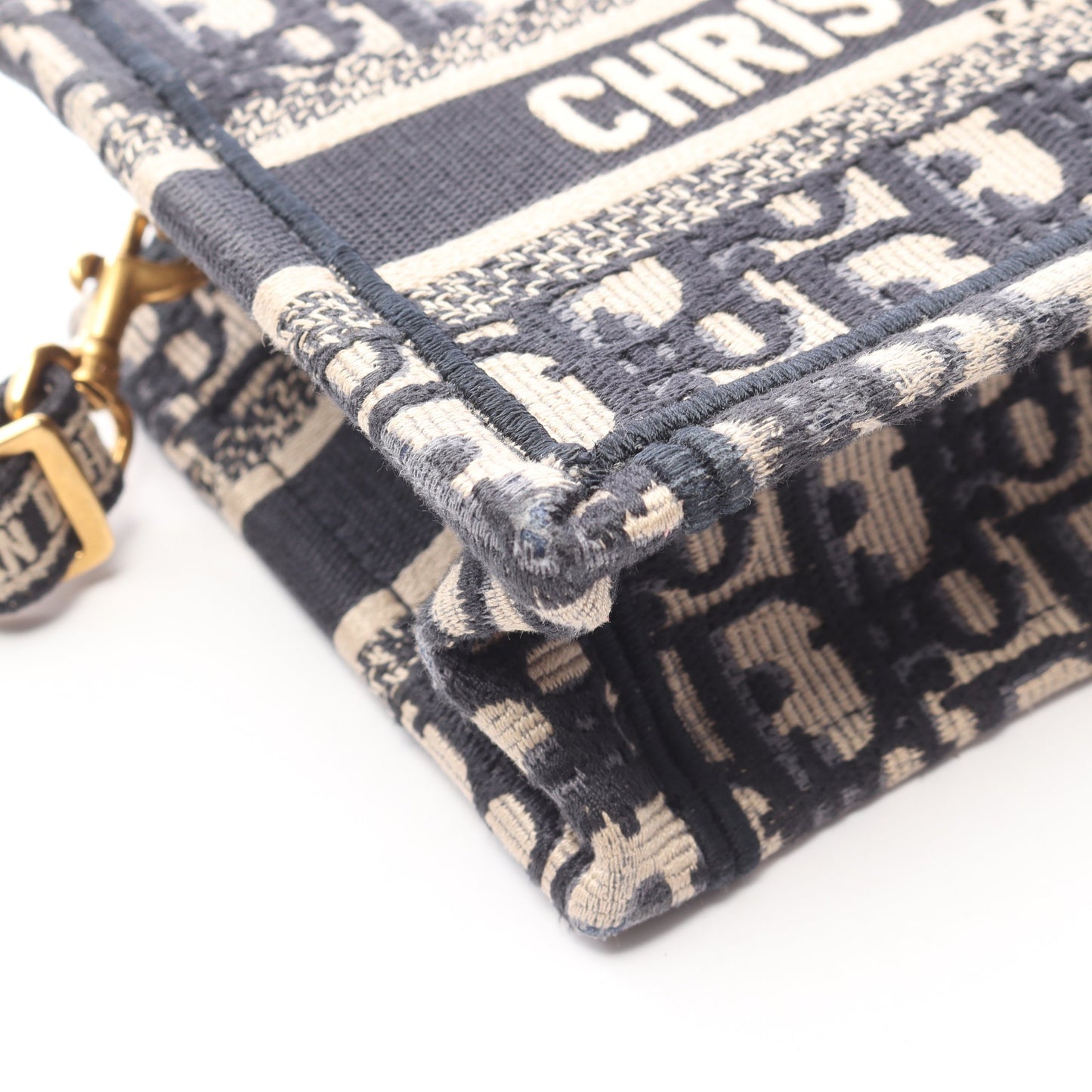 BOOK TOTE ブックトート ミニ 2WAY ハンドバッグ トートバッグ キャンバス ベージュ ネイビー クリスチャンディオール バッグ Christian Dior