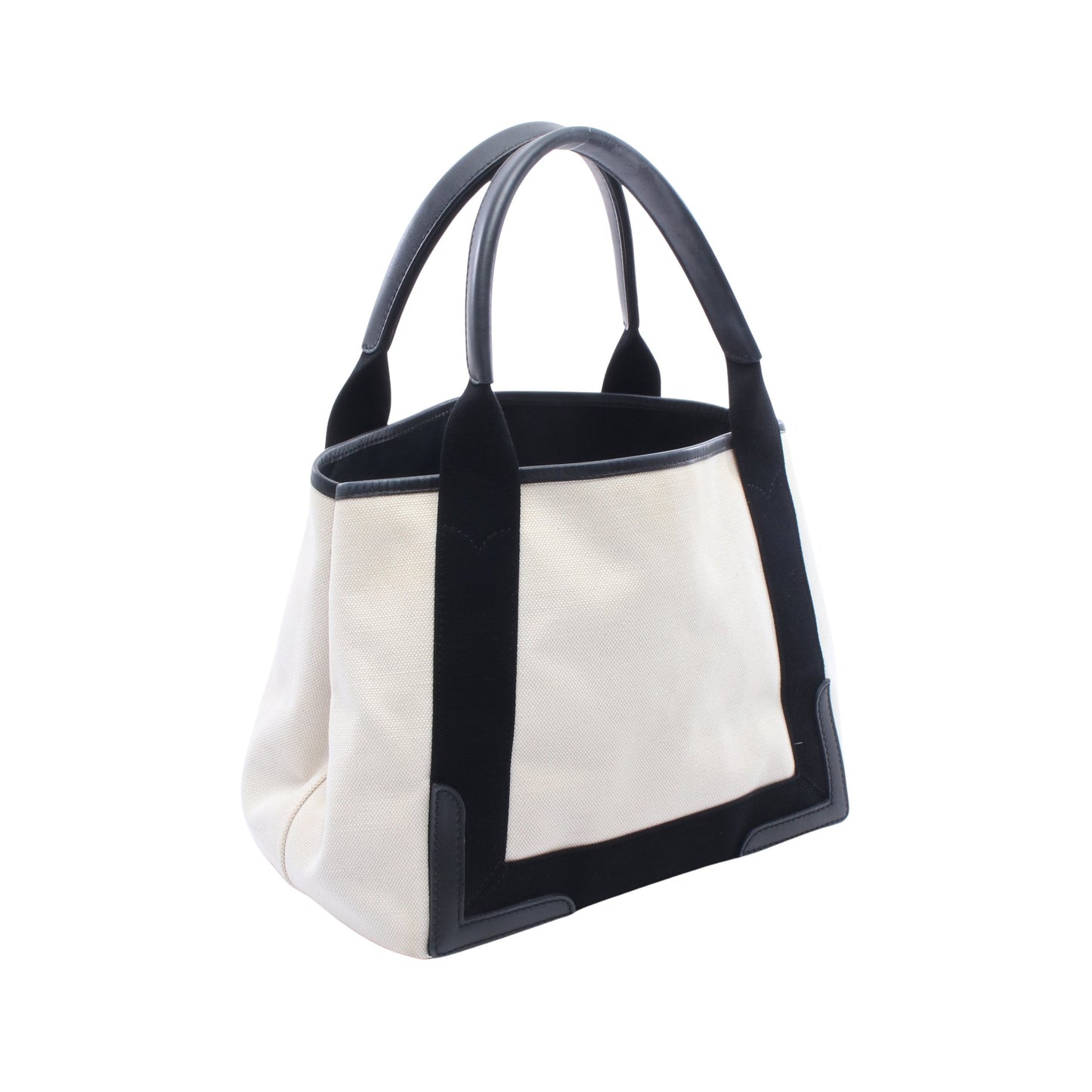 NAVY CABAS S ネイビーカバ ハンドバッグ トートバッグ キャンバス アイボリー ブラック バレンシアガ バッグ BALENCIAGA