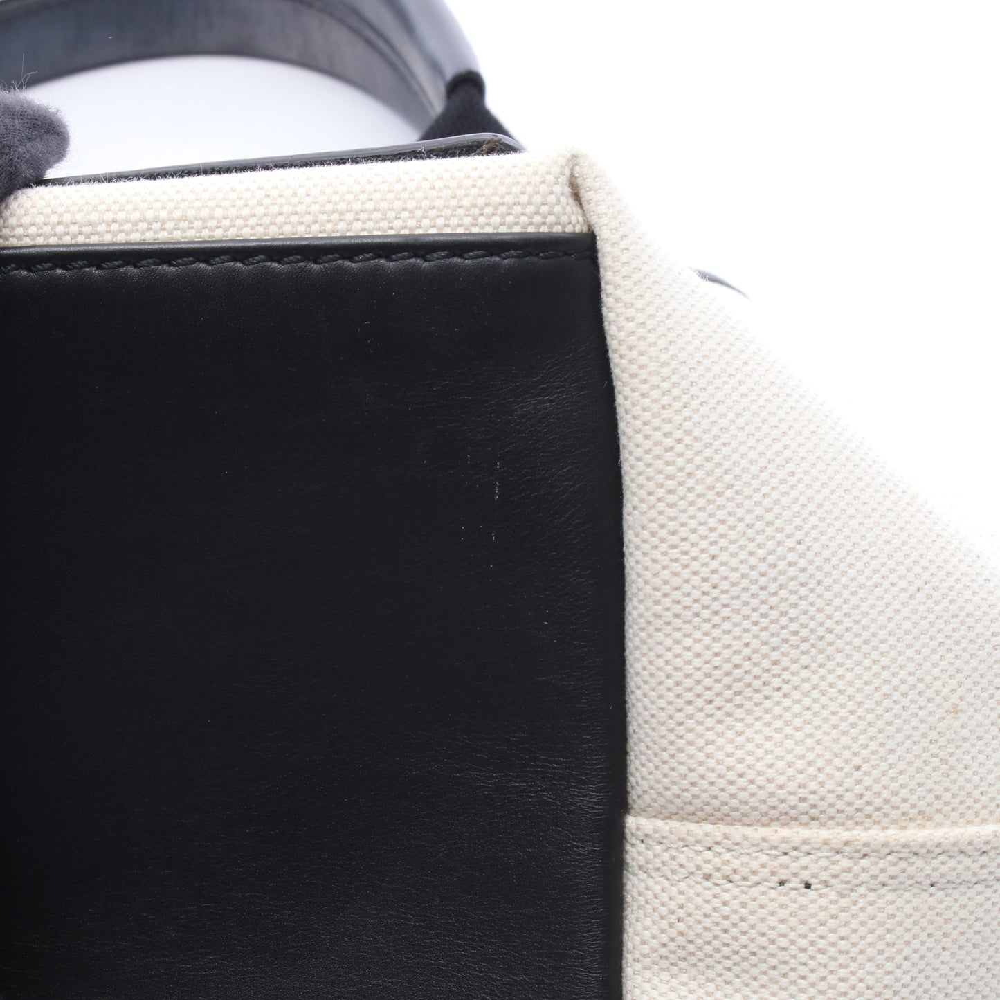 NAVY CABAS S ネイビーカバ ハンドバッグ トートバッグ キャンバス アイボリー ブラック バレンシアガ バッグ BALENCIAGA