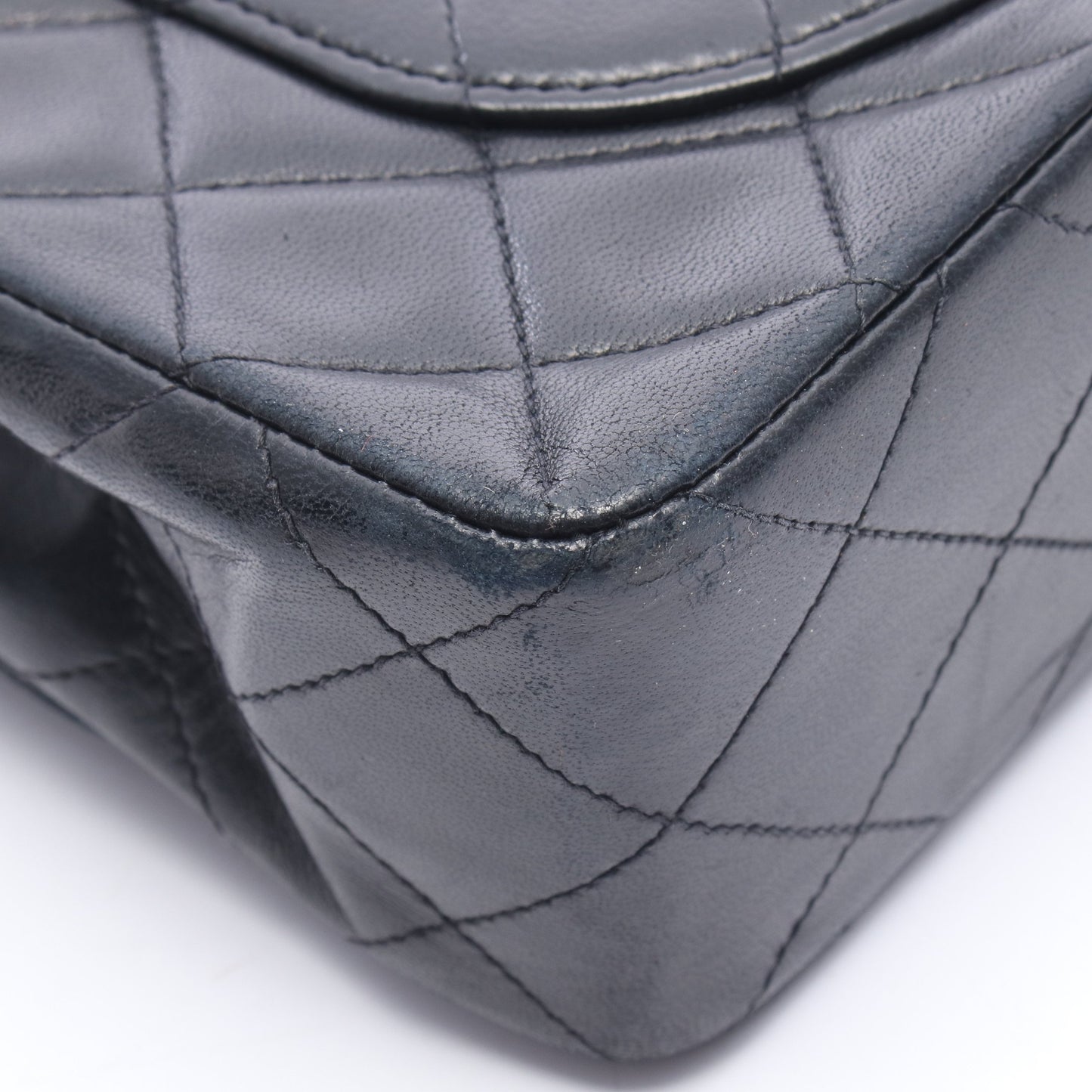 マトラッセ Wフラップ Wチェーンショルダーバッグ ラムスキン ブラック ゴールド金具 シャネル バッグ CHANEL