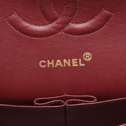 マトラッセ Wフラップ Wチェーンショルダーバッグ ラムスキン ブラック ゴールド金具 シャネル バッグ CHANEL