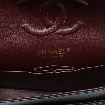 マトラッセ Wフラップ Wチェーンショルダーバッグ キャビアスキン ブラック ゴールド金具 シャネル バッグ CHANEL