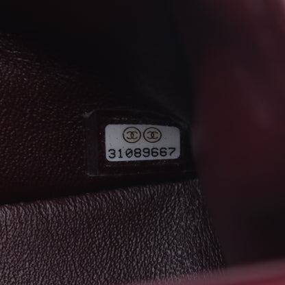 マトラッセ Wフラップ Wチェーンショルダーバッグ キャビアスキン ブラック シルバー金具 シャネル バッグ CHANEL