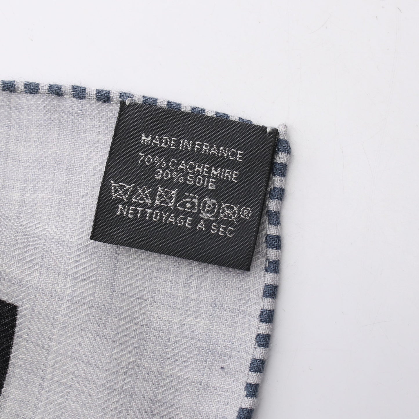 カレジェアン カレ140 LES ROUES DE PHAETON Bandana スカーフ ショール カシミヤ シルク グレー ブラック ネイビー エルメス 財布・小物 HERMES