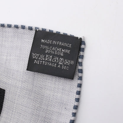 カレジェアン カレ140 LES ROUES DE PHAETON Bandana スカーフ ショール カシミヤ シルク グレー ブラック ネイビー エルメス 財布・小物 HERMES