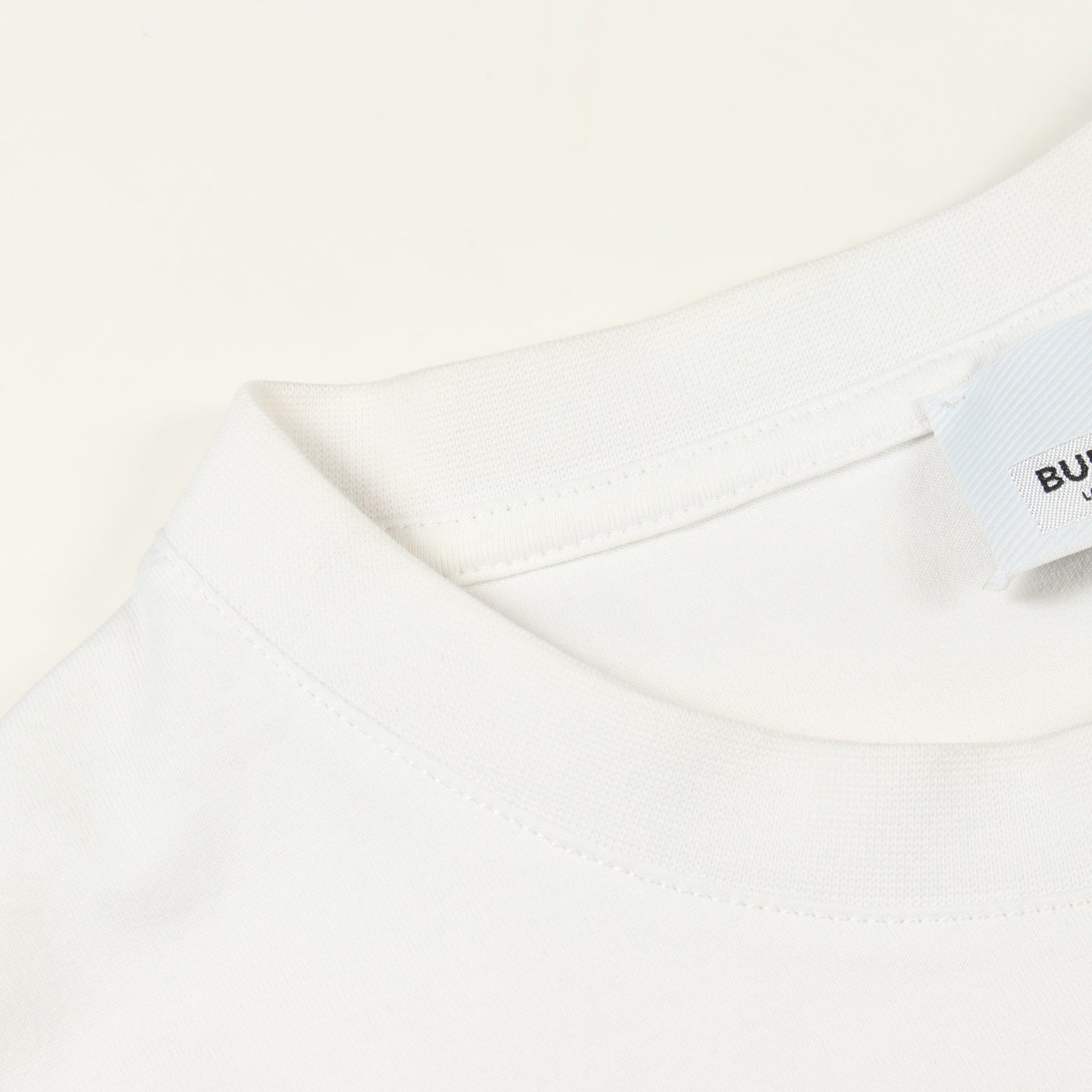 ロゴプリント クルーネック 半袖Tシャツ コットン ホワイト バーバリー トップス BURBERRY