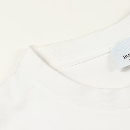 ロゴプリント クルーネック 半袖Tシャツ コットン ホワイト バーバリー トップス BURBERRY