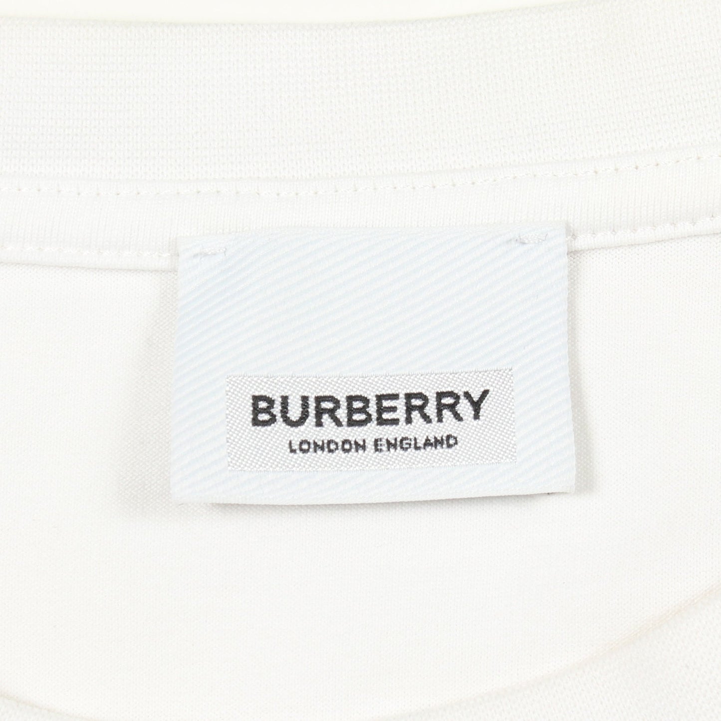 ロゴプリント クルーネック 半袖Tシャツ コットン ホワイト バーバリー トップス BURBERRY