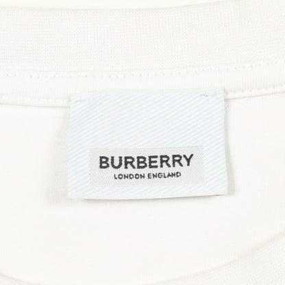 ロゴプリント クルーネック 半袖Tシャツ コットン ホワイト バーバリー トップス BURBERRY