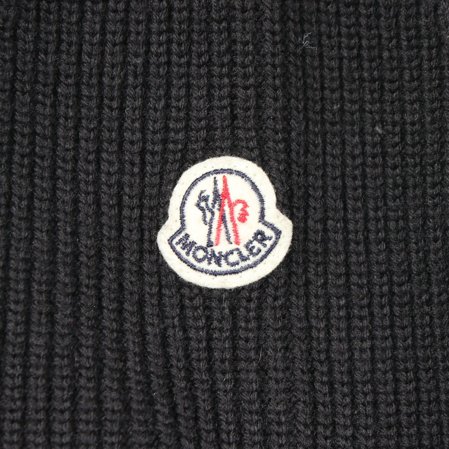 切替 ジップアップパーカー ウール ナイロン ブラック モンクレール トップス MONCLER