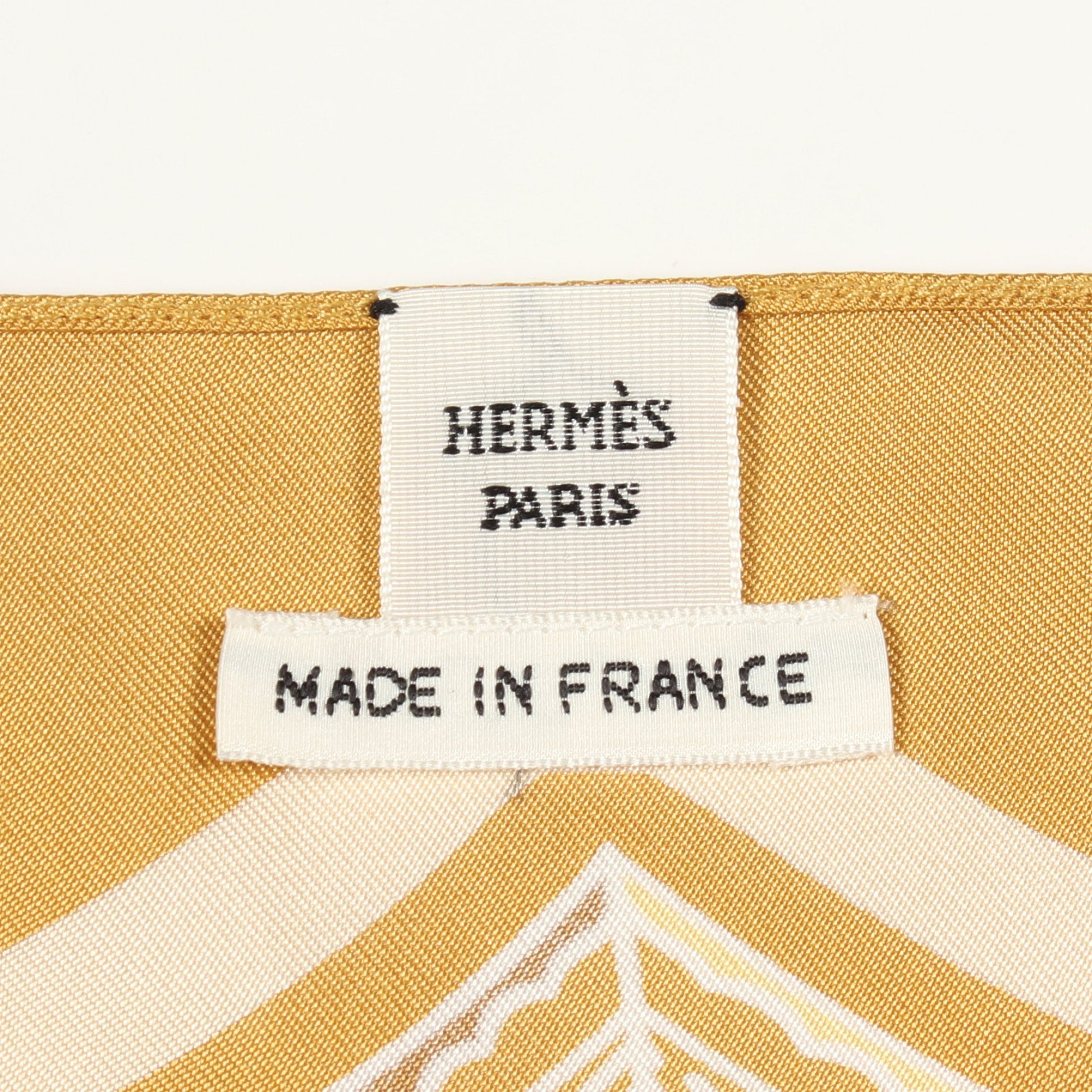 ツイルレーヌ チュニック ワンピース シルク イエローブラウン イエロー ブラック エルメス ワンピース HERMES