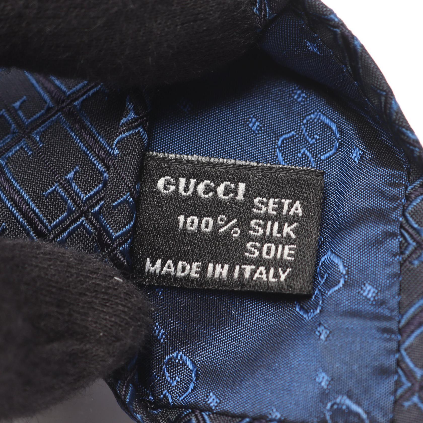 GG柄 ネクタイ シルク ネイビー グッチ 財布・小物 GUCCI