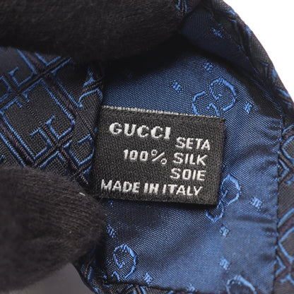 GG柄 ネクタイ シルク ネイビー グッチ 財布・小物 GUCCI