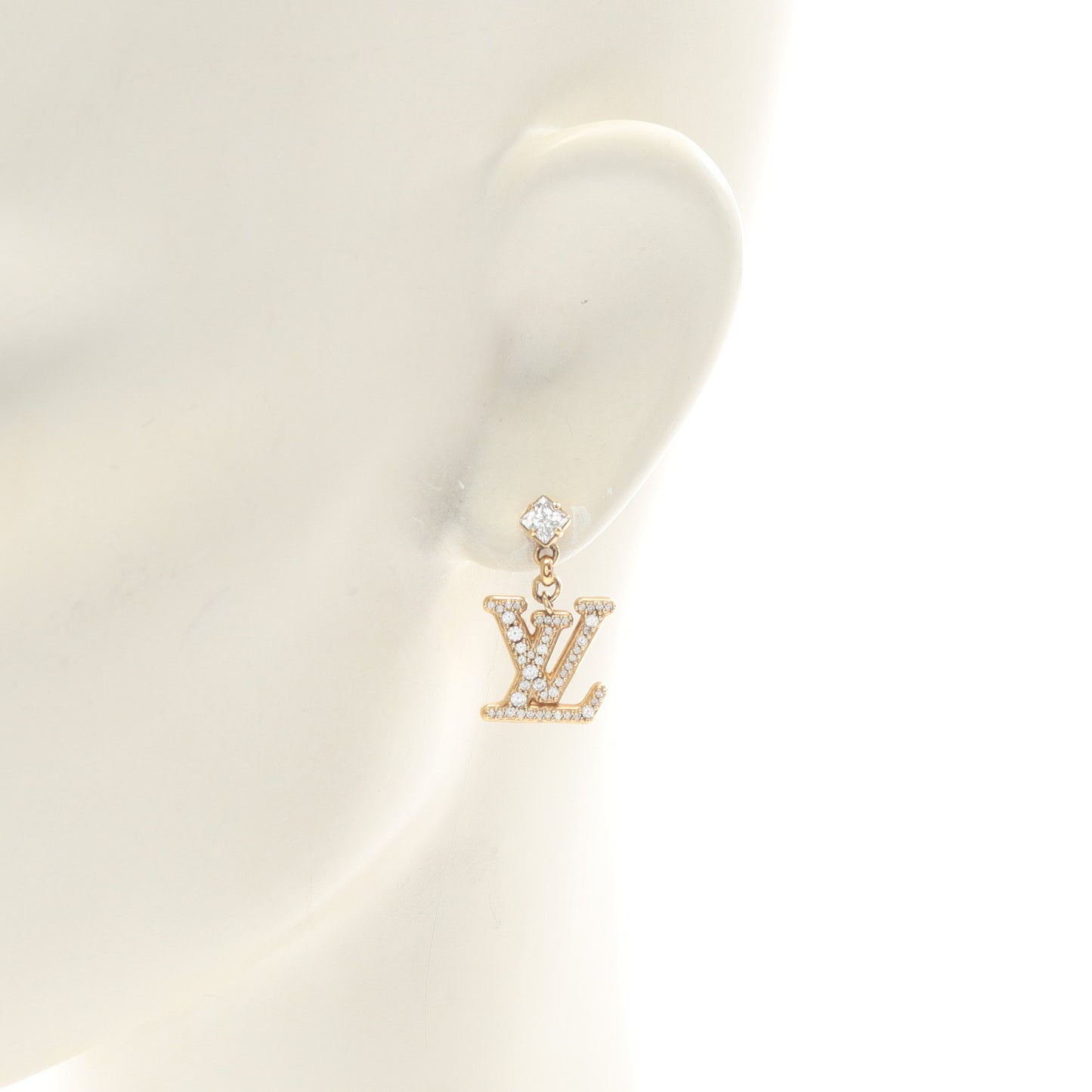 レディLV ピアス GP ラインストーン ゴールド クリア ルイヴィトン アクセサリー LOUIS VUITTON