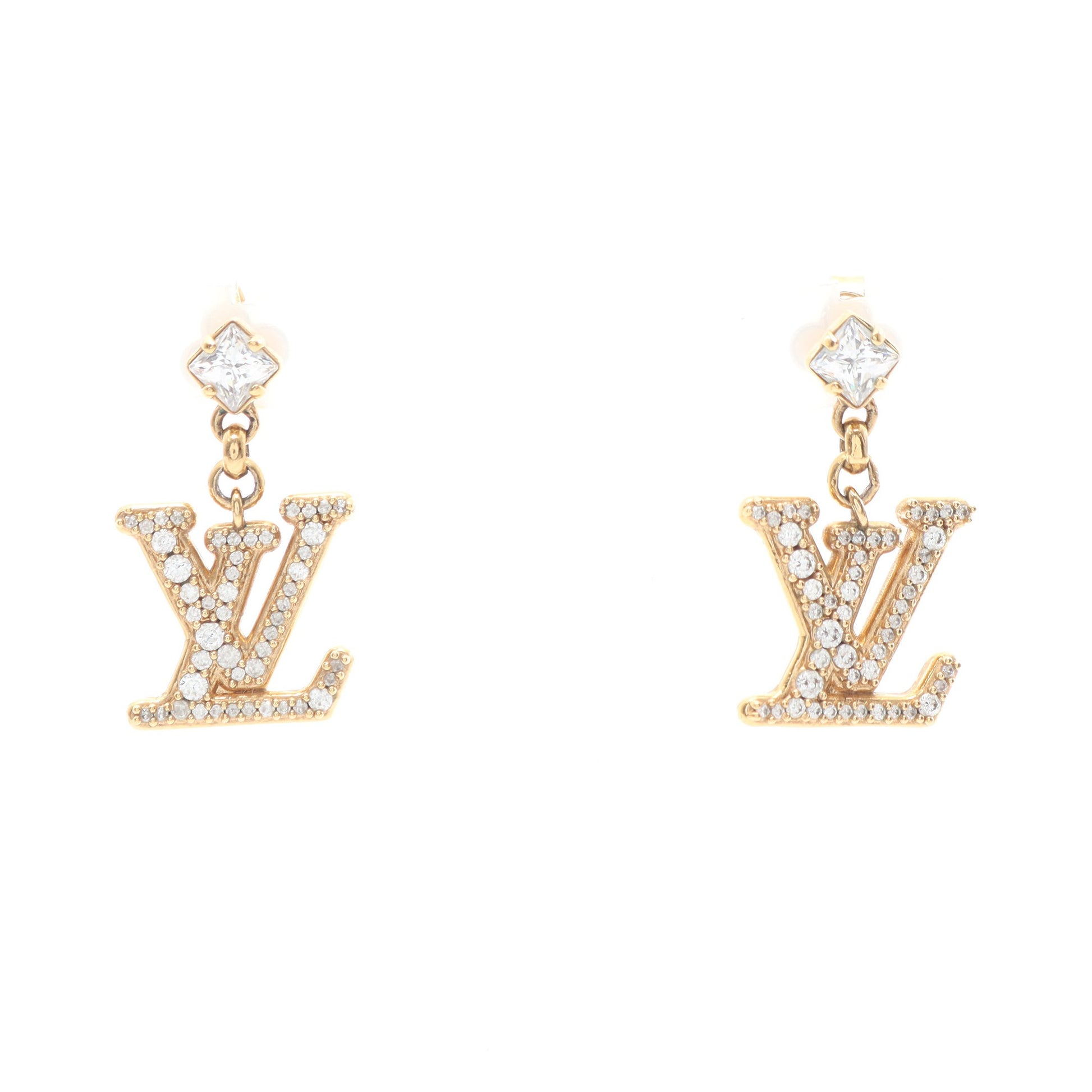 レディLV ピアス GP ラインストーン ゴールド クリア ルイヴィトン アクセサリー LOUIS VUITTON