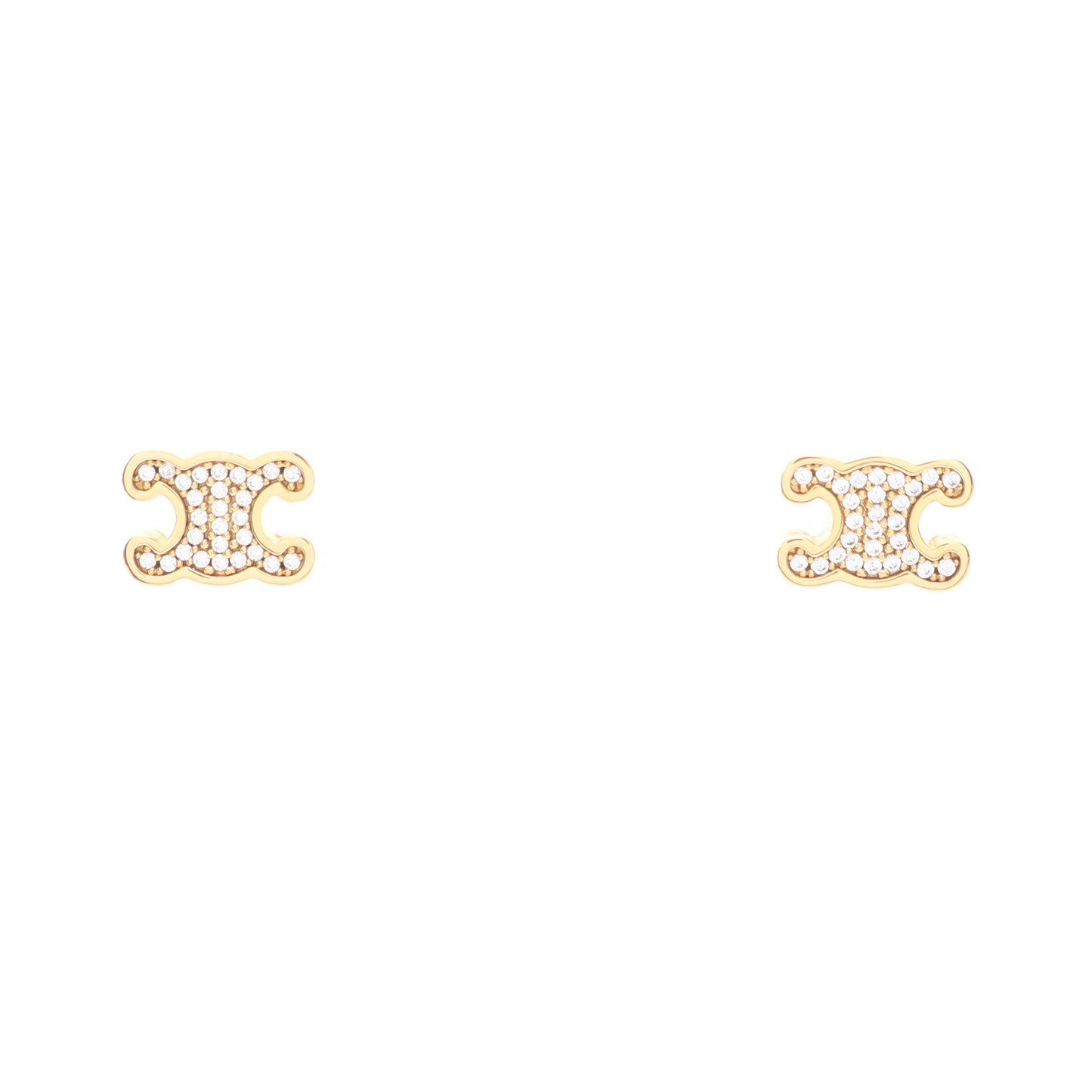 トリオンフ ピアス GP ラインストーン ゴールド クリア セリーヌ アクセサリー CELINE