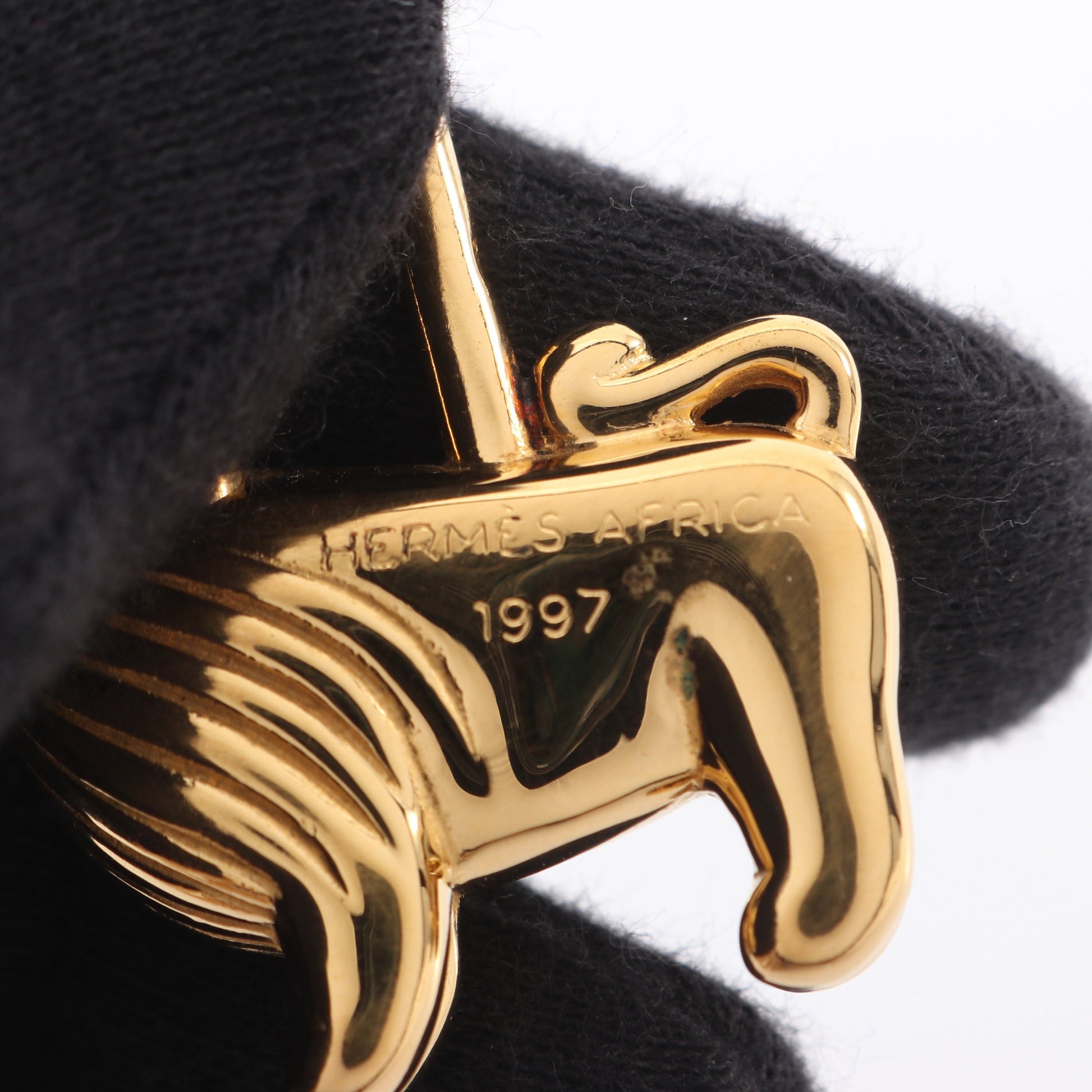 カデナチャーム ライオン 1997年限定 バッグチャーム GP ゴールド エルメス 財布・小物 HERMES