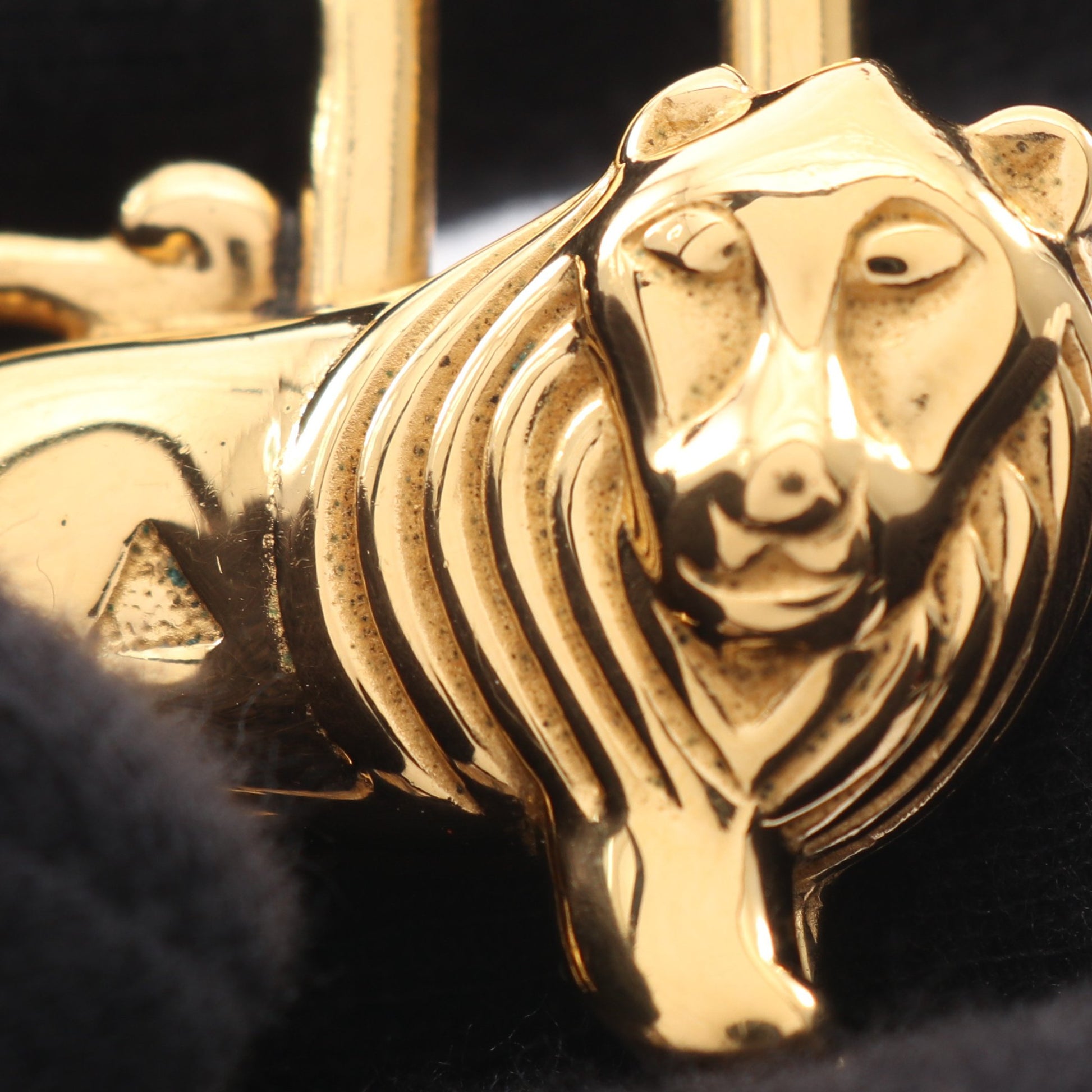 カデナチャーム ライオン 1997年限定 バッグチャーム GP ゴールド エルメス 財布・小物 HERMES